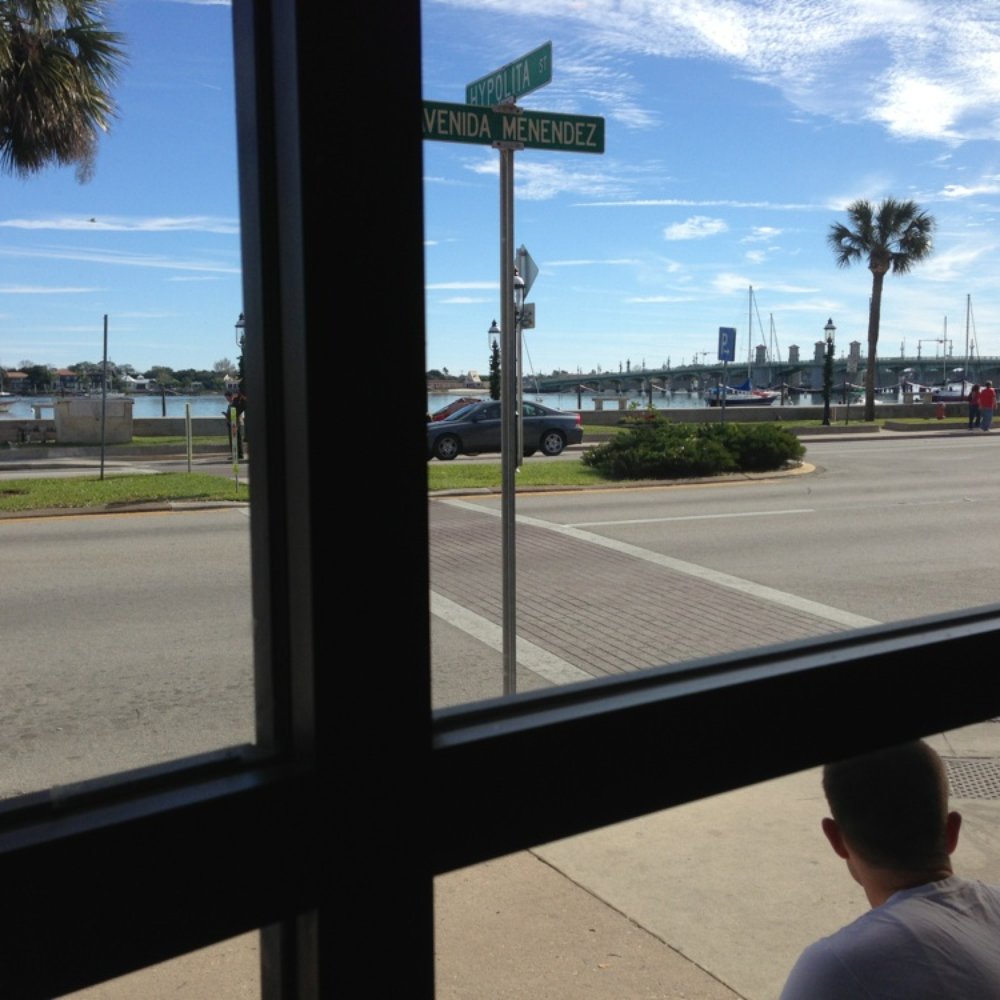 Harbor View Cafe - View from our table. - New American Near Me - Saint Augustine, Florida Harbor View Cafe - View from our table. - New American Near Me - Saint Augustine, Florida