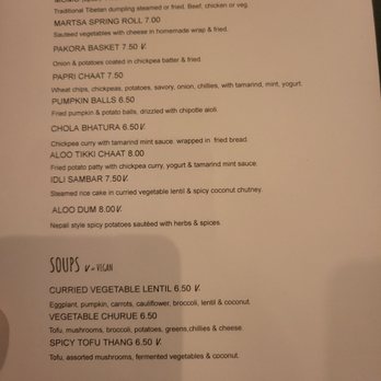 Martsa On Elm - Menu - Himalayan/Nepalese Near Me - Somerville, Massachusetts