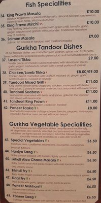 Menu photo 3 Ghurka Spice Banbury, OXF