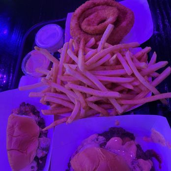 Burger 3000 - Space Jam Combo split to share. Complimentary Onion Saturn Rings. The sauce is to die for! - Burgers Near Me - Los Angeles, California Burger 3000 - Space Jam Combo split to share. Complimentary Onion Saturn Rings. The sauce is to die for! - Burgers Near Me - Los Angeles, California