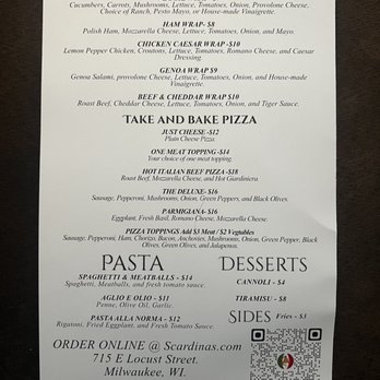 Scardina Specialties - Menu - Delis Near Me - Milwaukee, Wisconsin Scardina Specialties - Menu - Delis Near Me - Milwaukee, Wisconsin