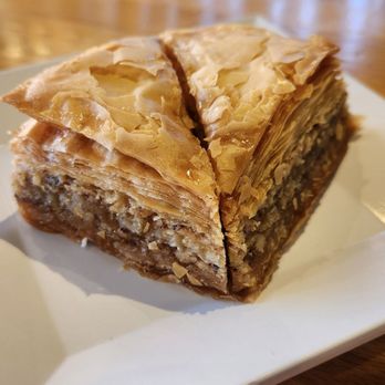 Chello Grill - a piece of baklaa on a plate - Mediterranean Near Me - Albuquerque, New Mexico