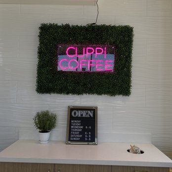 Cuppi Coffee - inside sign - Coffee & Tea Near Me - Bristow, Virginia
