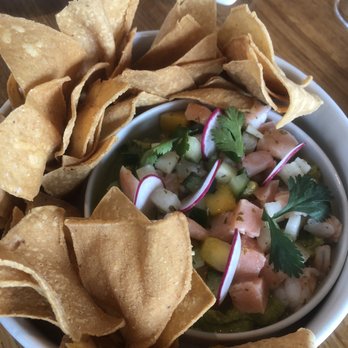 Earls Kitchen + Bar - Salmon and Shrimp Ceviche - New American Near Me - Miami, Florida Earls Kitchen + Bar - Salmon and Shrimp Ceviche - New American Near Me - Miami, Florida