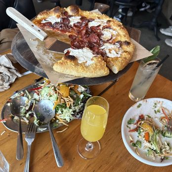 The Goat & Vine - Arnold pizza and sesame chicken salad - Pizza Near Me - Temecula, California The Goat & Vine - Arnold pizza and sesame chicken salad - Pizza Near Me - Temecula, California