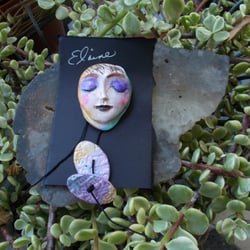Healing Stones Jewelry - Handmolded & Hand painted Clay Buttons