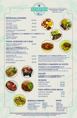 Menu photo 1 Starfish Seafood Sherman, TX