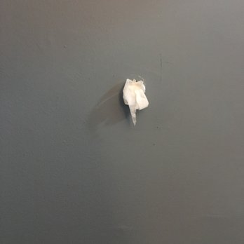 Society Hill Hotel - Toilet paper that filled the hole in the wall behind the door - Hotels Near Me - Philadelphia, Pennsylvania