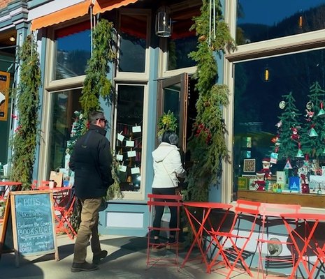 Between the Covers Bookstore and Bruno Cafe by null