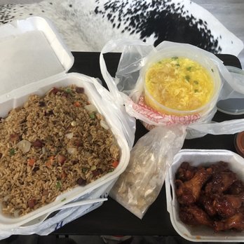 Lucky Panda - Pork Fried Rice, Large Egg Drop Soup, Honey BBQ Wings. - Chicken Wings Near Me - Atlanta, Georgia