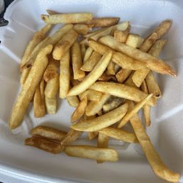 Seasoned 16. French Fries were hot and soft enough we chowed these down