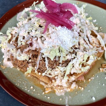 Lone Star Taco Bar - Chicken Ranchero Tostada - Tacos Near Me - Cambridge, Massachusetts Lone Star Taco Bar - Chicken Ranchero Tostada - Tacos Near Me - Cambridge, Massachusetts