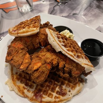 Props - Fried lobster tail and waffle - Seafood Near Me - Warner Robins, Georgia