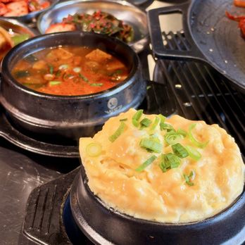 Chungchoon Sikdang - Complimentary eggs and tofu soup - Korean Near Me - Fort Lee, New Jersey