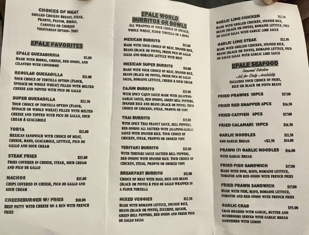 EPALE TAQUERIA 1149 B St, Hayward, California Vegan Restaurant