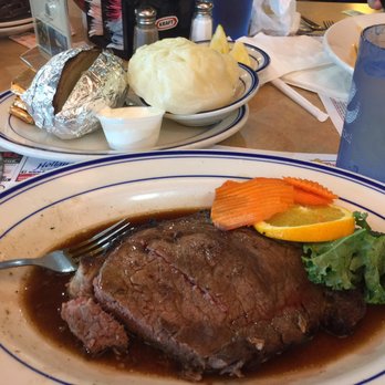 Blue Colony Diner - Prime Rib ( a bit overdone but good flavor) - Diners Near Me - Newtown, Connecticut Blue Colony Diner - Prime Rib ( a bit overdone but good flavor) - Diners Near Me - Newtown, Connecticut