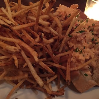 Bar Virgile - Lobster roll and shoestring fries - Bars Near Me - Durham, North Carolina