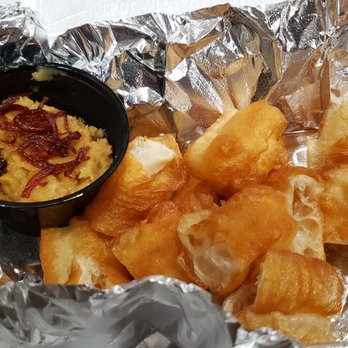 Pa Lian - Pe-Eih-Kyar-Kwe ($7.50). Tasty fried bread with a yellow pea dipping paté. Nicely done. - Burmese Near Me - Wheaton, Illinois Pa Lian - Pe-Eih-Kyar-Kwe ($7.50). Tasty fried bread with a yellow pea dipping paté. Nicely done. - Burmese Near Me - Wheaton, Illinois