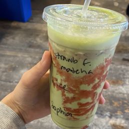 Strawberry fields matcha