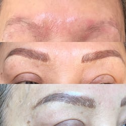 Brows&Lashes - Eyebrow microblading for a lady that didn't have any natural hair.