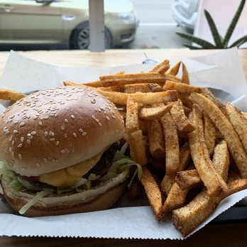 Charly's Burgers - All-American Burger with Cajun Fries - Burgers Near Me - Chicago, Illinois Charly's Burgers - All-American Burger with Cajun Fries - Burgers Near Me - Chicago, Illinois