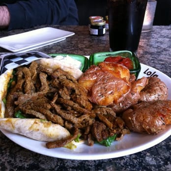 Lola - Schawarma with Roasted Garlic Potatoes ($16) - Greek Near Me - Seattle, Washington Lola - Schawarma with Roasted Garlic Potatoes ($16) - Greek Near Me - Seattle, Washington