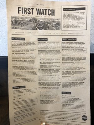 Menu photo 4 First Watch Plano, TX