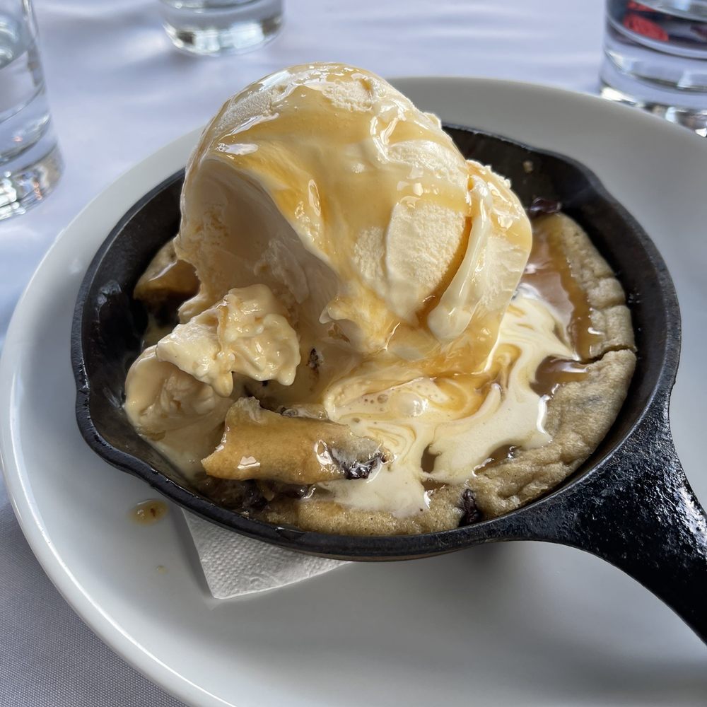 Cowfish - Chocolate chip cookie with ice cream - New American Near Me - Hampton Bays, New York Cowfish - Chocolate chip cookie with ice cream - New American Near Me - Hampton Bays, New York