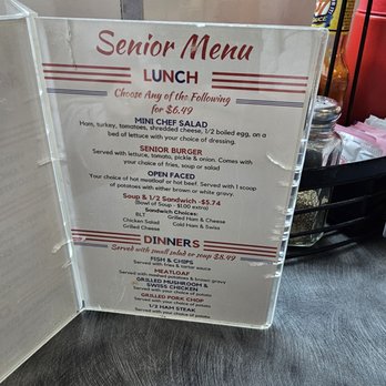 Mel's Diner - Senior Menu - American Near Me - Fremont, Nebraska
