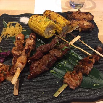 Hopstix - Robatayaki mix plate! - Breweries Near Me - Chamblee, Georgia