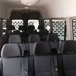 Jiffy Jeff Transportation - These luxury Mercedes Benz Sprinter vans has 14 seats with plenty of room for luggage.
