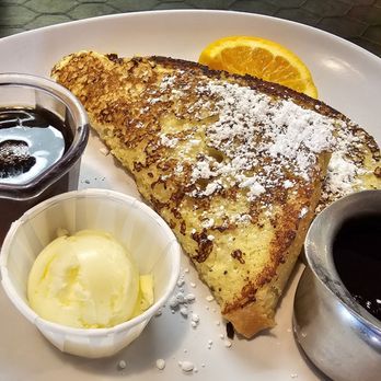 Two Chicks - Almond Poppy seed French toast - Breakfast & Brunch Near Me - Reno, Nevada Two Chicks - Almond Poppy seed French toast - Breakfast & Brunch Near Me - Reno, Nevada