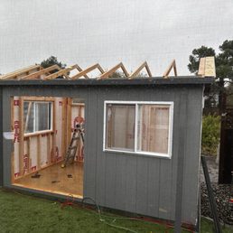 Showing it's just a shed!