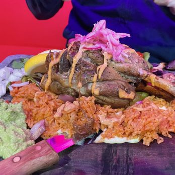 Compadres Cantina - Braised Pork Shank was delicious! - Mexican Near Me - Ontario, California