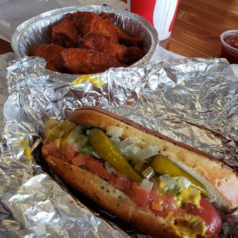 WtfExp - Suicide wings and Chicago dog. - Cheesesteaks Near Me - Phoenix, Arizona