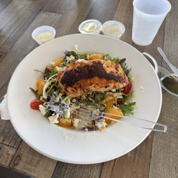 Salmon salad. Delicious Salmon salad. Delicious