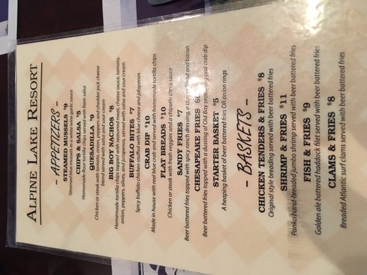 Menu photo 5 Alpine Lake Resort Terra Alta, WV Menu photo 5 Alpine Lake Resort Terra Alta, WV