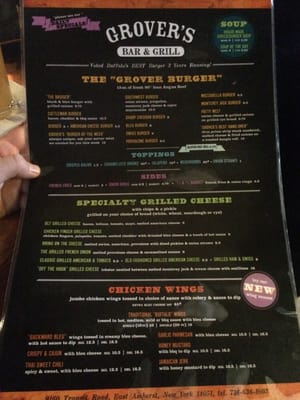 Menu photo 8 Grovers Bar & Grill East Amherst, NY Menu photo 8 Grovers Bar & Grill East Amherst, NY