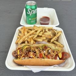 Kate & Jan Hotdogs - beef hot dog combo