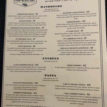 Chop Block Grill - Lunch Menu - Steakhouses Near Me - Brooksville, Florida Chop Block Grill - Lunch Menu - Steakhouses Near Me - Brooksville, Florida