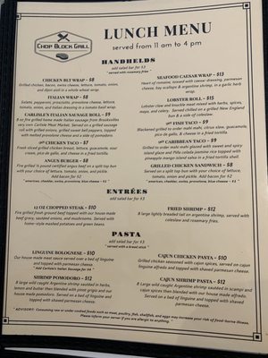 Menu photo 5 Chop Block Grill Brooksville, FL