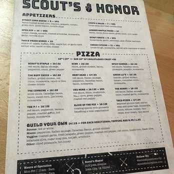 Scout’s Honor - Pizza Near Me - Iowa City, Iowa