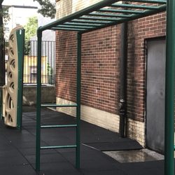 Dillon Child Study Center - The Dillon Center also has a rock wall and climber for the older children.