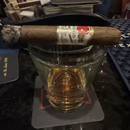 Whiskey and cigar