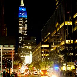 Empire state building Election night November 8, 2016 Empire state building Election night November 8, 2016