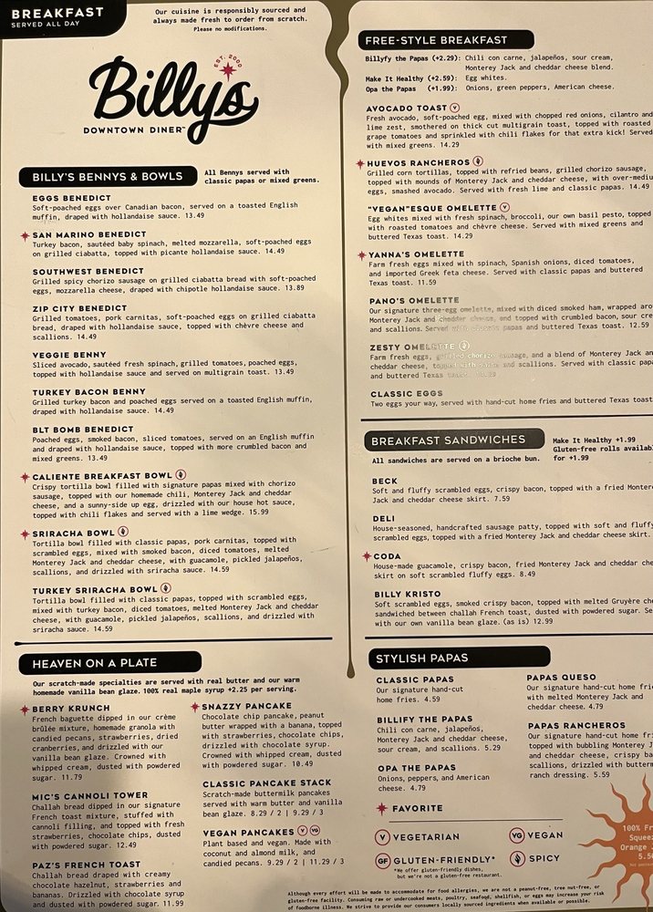 Billy's Downtown Diner