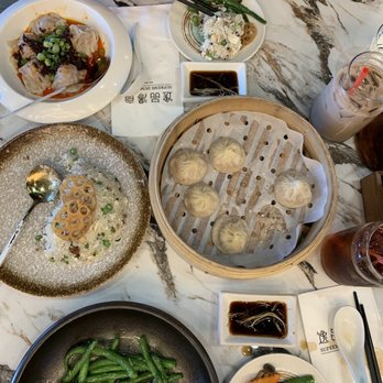 Supreme Dumplings - Shrimp & Pork Xiao Long Bao (8) Stir Fried String Beans Wild Mushroom Fried Rice - Shanghainese Near Me - Bellevue, Washington