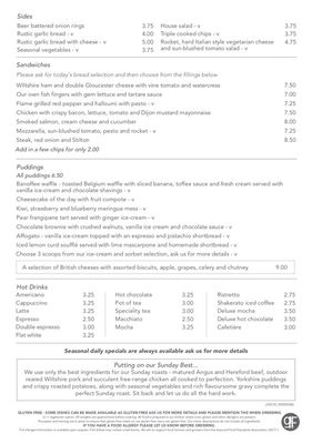 Menu photo 1 Hadley Bowling Green Worcester, WOR