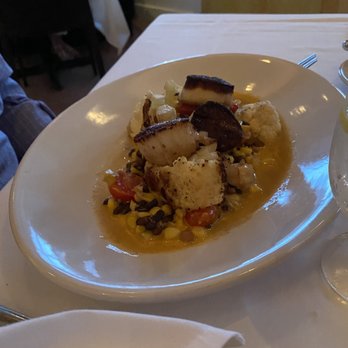 Cafe Marquesa - Scallops with succotash - New American Near Me - Key West, Florida Cafe Marquesa - Scallops with succotash - New American Near Me - Key West, Florida
