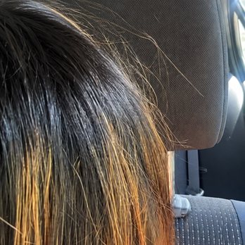 Hair Cuttery - "Ashy Balayge" that came out orange and brassy and spotty entirely - Hair Stylists Near Me - Upper Darby, Pennsylvania Hair Cuttery - "Ashy Balayge" that came out orange and brassy and spotty entirely - Hair Stylists Near Me - Upper Darby, Pennsylvania